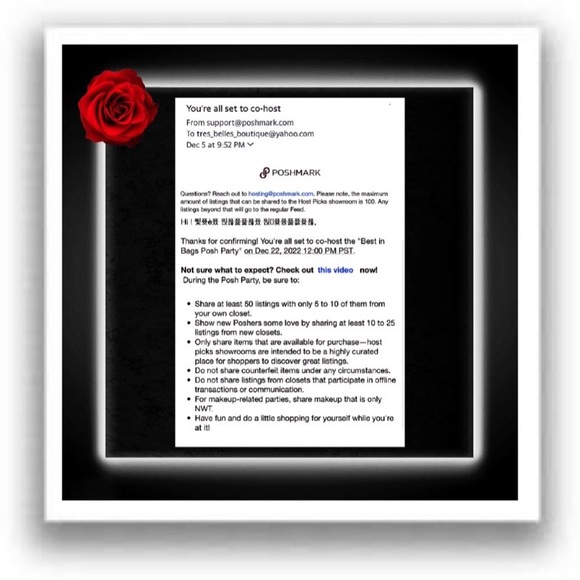 🎉👜Co-Hosting (Party #10): “Best In Bags” on 12/22/22 @12:00PM PDT/3:00PM EDT - Picture 3 of 5